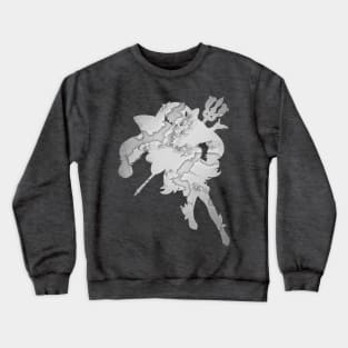 Resplendent Elise: Budding Flower Crewneck Sweatshirt